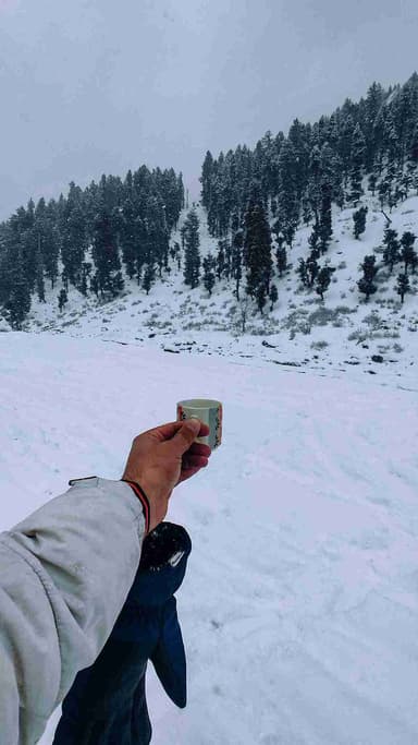 winter pahalgam scenic beauty